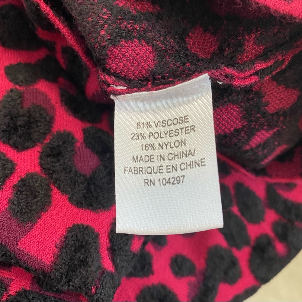 MILLY Leopard Print Mock-Neck Top - Picture 5 of 5